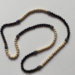 long beaded necklace